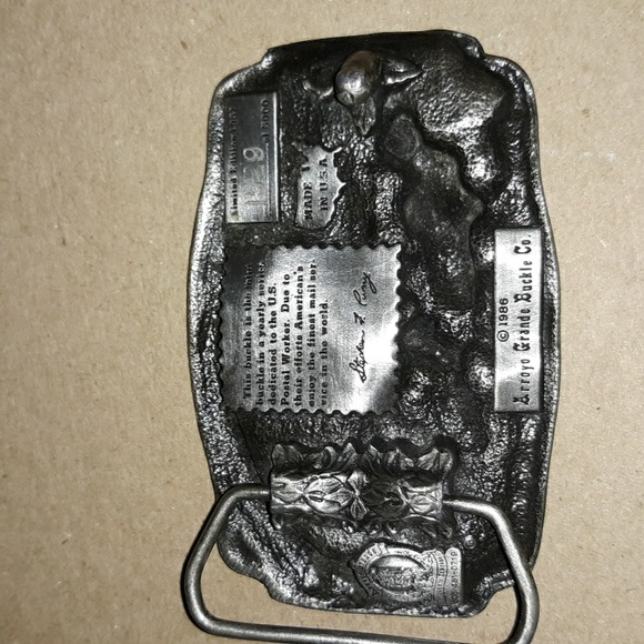 U S Postal Worker 1987 Belt Buckle - Picture 2 of 4